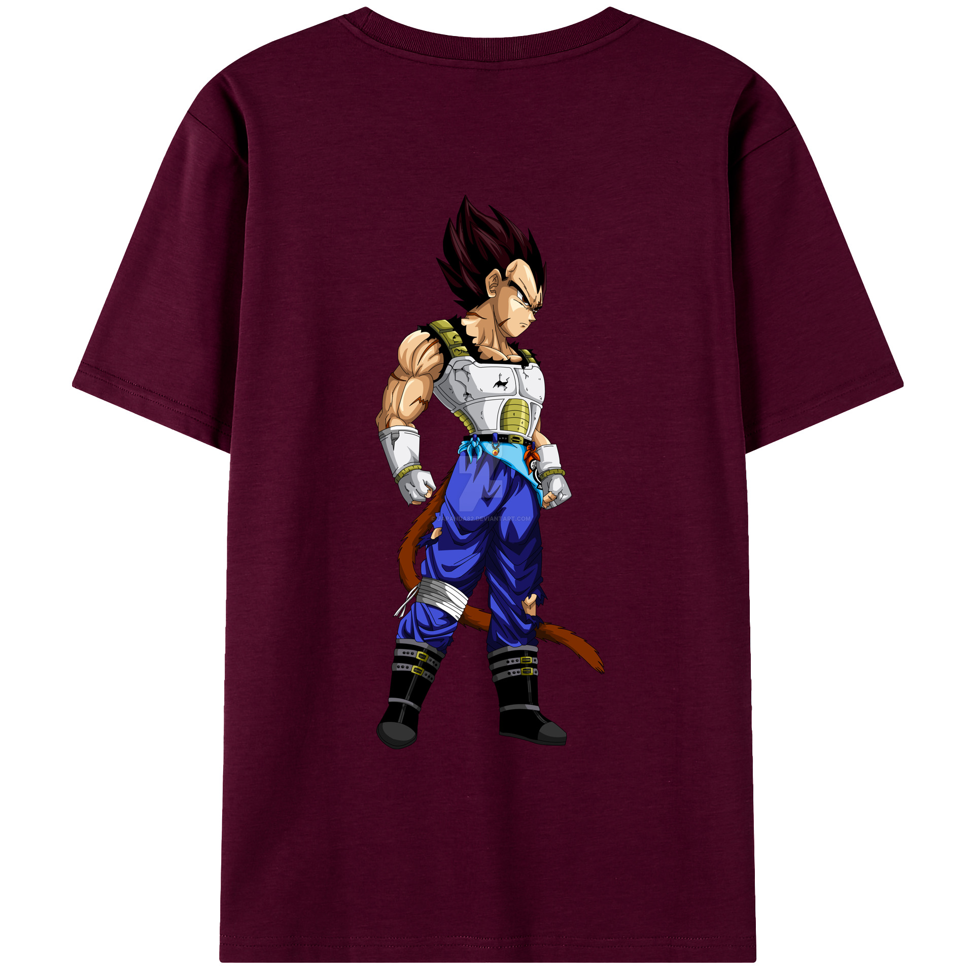 （画像用） ドラゴンボール ベジータ四世（Bejīta Yonsei）DRAGON BALL Vegeta IV レディース半袖Tシャツ(バックプリント)